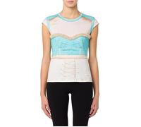 Moschino Inside Out Trompe-l'Œil Jersey T-shirt Blue Talla: 36 | Camisetas de Seda Outlet | Mujer | Azul