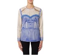 Moschino Inside Out Trompe-l'Œil Poplin Blouse Multicolor Talla: 40 | Blusas Outlet | Mujer