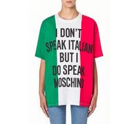 Moschino Italian Slogan Jersey T-shirt Multicolor Talla: M | Camisetas de Seda Outlet | Mujer