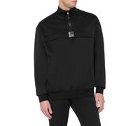 Moschino Locker Tag Label Technical Sweatshirt Black Talla: XL | Jerséis Outlet | Hombre | Negro