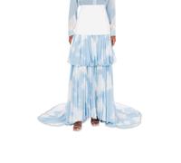 Moschino Long Skirt With In The Cloud Print Blue Talla: 46 | Faldas Maxi Outlet | Mujer | Azul