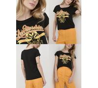 MOSCHINO LOVE Camiseta Blusa Logo Top De Algodón Retro Jersey Wow S