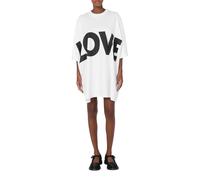 Moschino Love Cotton Interlock Dress White Talla: 40 | Mini Vestidos Outlet | Mujer | Blanco