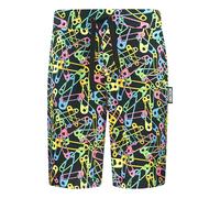 Moschino Multicolour Pin Design Black Shorts