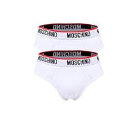 Moschino Pack 2 Slips con Logo en Elástico Modelo A1392 4300 Color Blanco (M)