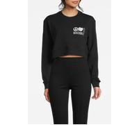 Moschino Peace & Love Logo Cropped Sweatshirt Black Talla: S | Jerséis Outlet | Mujer | Negro