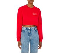 Moschino Peace & Love Logo Cropped Sweatshirt Red Talla: XXS | Sudaderas con Capucha Outlet | Mujer | Rojo