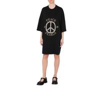 Moschino Peace & Pearls Cotton Interlock Dress Black Talla: 38 | Vestidos Midi Outlet | Mujer | Negro