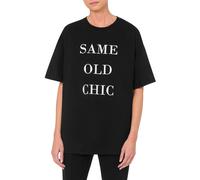 Moschino T-shirt Same Old Chic Black Talla: XS | Camisetas de Seda Outlet | Mujer | Negro
