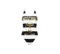 Moschino- Traje de Baño de Una Pieza Logo Gold Double Question Mark- Swimwear- Mujer- Multicolor- S- Traje de Baño de Una Pieza Logo Gold Double Question Mark