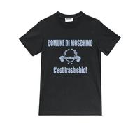 Moschino- Trash Chic T-Shirt- Tops- Mujer- Negro- L- Trash Chic T-Shirt