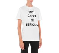 Moschino You Can't Be Serious Organic Jersey T-shirt White Talla: XXS | Camisetas de Seda Outlet | Mujer | Blanco