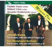 Moscow Trio: Vladimir Ivanov, violin Mikhail Utkin, cello Alexander Bonduriansky, piano. Brahms, Mendelssohn