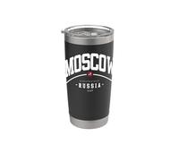 Moscú Rusia viaje a la capital de Rusia amigo Rusia Regalo Vaso térmico de acero inoxidable de doble pared