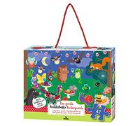 moses. 16146 Puzzle de Animales XXL, con Piezas extragrandes, Juguete Educativo para niños a Partir de 4 años, Incluye Caja de Transporte Estable