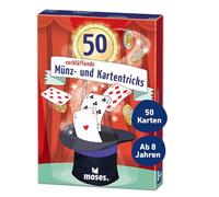 Moses 30244 - Juego de 50 Monedas, con Tarjetas de identificación para niños, Multicolor