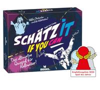 moses 90152 Schätz it-if You Can - Juego de concursos y adivinanzas para semisabidos, Juego de conocimientos con 150 Preguntas excepcionales, Juego de Mesa para 2-5 Jugadores a Partir de 14 años,