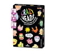 moses 90187 Crazy Heads, El Duelo de búsqueda, Juego de búsqueda del océano con 32 Cartas y Varias Variantes de Juego, para 2 a 8 Finales de Juego a Partir de 8 años, Amarillo