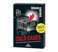 moses 90191 Black Stories Cold Cases, 50 Puzzles Alrededor de Casos de True Crime Flöbende, Juego de Cartas con Variante de Juego y fichas de puntuación, Juego de Rompecabezas para Adolescentes y