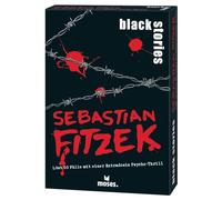 moses 90192 Black Stories Sebastian Fitzek-50 Fitzek-50 Fallen mit Eineiner Extradosis Psycho-Thrill Krimi - Juego de Cartas con Variante de Juego y fichas de puntuación, Juego de Puzzles para