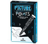 Moses. 90384 Picture Points, Juego de Dibujo rápido para Noches Divertidas de Juegos, Juego de Cartas Maestro, Juego de Cartas a Partir de 12 años, para 3-5 Jugadores, Multicolor