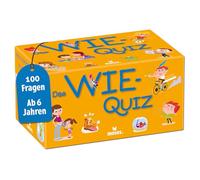 moses 90621 Quiz, Kids Wissensquiz mit 100 spannenden Wie Frase, Kinderquiz rund um Allgemeinwissen, Ratesspiel für neugierige Kids AB 6 Jahren Yellow