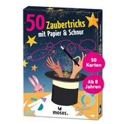 moses. 9847 Trucos de Magia con Papel y Cuerda: Ingenioso Empleo para niños a Partir de 8 años, Caja mágica de Repuesto con 50 Ideas de Magos fáciles a más exigentes para un espectáculo de Magia