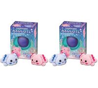 moses. Axolotl eclosionante, Figura mágica de Juguete para incubar, emocionante Juguete Infantil en Color Sorpresa, Curiosos niños, Sorpresa (Rosa o Azul) (Paquete de 2)
