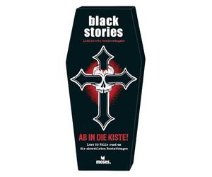 moses. Black Stories AB in Die Box - Juego de Rompecabezas con Efecto de Sonido, 50 Casos en Torno a los funerales más extravagantes, Juego de Rompecabezas en Caja de ataúd con Efecto de Sonido