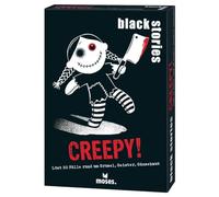 moses. Black Stories Creepy! - 50 Puzzles con Casos Alrededor de espeluznantes, Fantasmas, Piel de gallina, Juego de Cartas con Variante de Juego y fichas de puntuación, Juego de Puzzles para