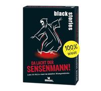 moses. Black Stories Da Risa de la Parca! - 50 Casos en Torno a desventuras macabras, el Juego de Cartas de Crimen, Dos Variantes de Juego, Juego de Rompecabezas para jóvenes y Adultos