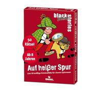 moses. Black Stories Junior en Un Camino Caliente - 50 acertijos con Casos Penales Difícil para Pequeños Detectives, Juego de Cartas con Variante de Juego y Fichas de Puntos, Juego de Puzzle para
