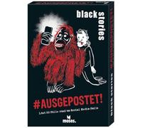 Moses. Black Stories #¡Publicado! - 50 Casos Reales en Torno a fallas en Redes sociales, Juego de acertijos con Verdaderos Casos Criminales y crímenes, Juego de Cartas para Adolescentes y Adultos a