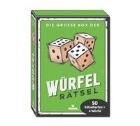 moses. Caja Grande de Rompecabezas de Dados, 50 Rompecabezas lógicos y números con 4 Dados, para jóvenes y Adultos, en Caja de Regalo Retro compacta, Color Blanco