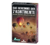 moses. El Secreto de los 7 continentes, un Juego de Sala de Escape de Knobel con Rompecabezas Alrededor del Mundo para familias y Principiantes, Material de Juego Reutilizable, para 1-4 Jugadores a