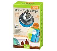 moses. Expedition Natur Morse Code Lampe, Linterna infantil con Morse ABC y cuestionario, lámpara de exterior con 3 modos de color