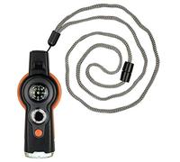 moses. Expedition Natur Survival Tool 6 in 1 - Herramienta multifunción para exploradores de la Naturaleza, compañero de Viaje para Exteriores y Camping, Color Negro y Naranja