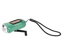 moses. Fernweh Dynamo - Linterna solar recargable con manivela y panel solar, 3 luces LED brillantes y correa de mano