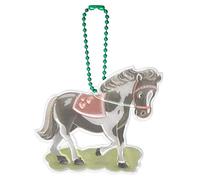 moses. Glimmis Reflector Pony para niña, Colgante Reflectante en Ambos Lados, Multicolor, Talla única
