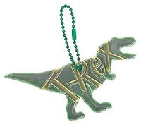 moses. Glimmis T-Rex Reflector - Colgante de Seguridad Reflectante en Ambos Lados, diseño de Dinosaurio, Color Verde