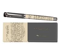 Moses libri_x Bolígrafo de tinta Jane Austen con mina intercambiable en una caja de regalo, color antracita