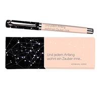 moses. libri_x Hermann Hesse - Bolígrafo de metal con recambio azul, impreso con cita de Hermann Hesse, en caja de regalo, 1 unidad