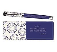 moses. Libri_x Max Fresh - Bolígrafo de tinta de metal con mina azul, con cita de Max Frisch, en caja de regalo, 1 unidad