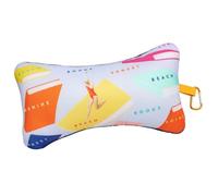 Moses. Libri_x - Minicojín Cervical de Viaje con práctico mosquetón, cojín Compacto para Coche, avión y Playa, cojín ergonómico de Viaje con diseño Veraniego