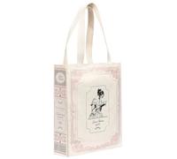 moses. Libri_x Shopper Jane Austen - Bolsa de algodón con forma de libro, diseño literario, estilo vintage, con soporte, idea de regalo para lectores, bibliotecas y uso diario
