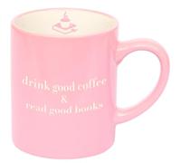 moses. libri_x Taza de cerámica con grabado de alta calidad y diseño de libro, apta para lavavajillas y microondas, color rosa pálido, capacidad 350 ml