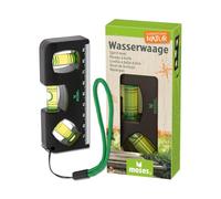 Moses. Nivel de Burbuja Expedition Natur para niños, para Exteriores, con imán, Regla y Correa, Resistente Herramienta de Bricolaje y Exterior para pequeños exploradores, Color Negro y Verde