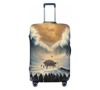 Moses Parted The Red Sea - Funda elástica para equipaje de viaje, protector de maleta, funda de equipaje impresa antiarañazos, Black, M