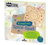 moses. PhenoMINT Spiral Fun PhänoMINT-Diversión creativa crear plantillas, juego espiral para niños, dibujo de mandala de madera FSC, 15 x 15 cm