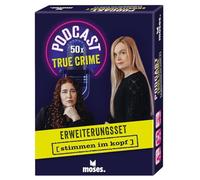 Moses. Podcast The Game - Kit de expansión True Crime - 50 Tarjetas de discusión para Fans de los Verdaderos Criminales, Juego de comunicación para 2-8 Personas, para jóvenes y Adultos Mayores de 14